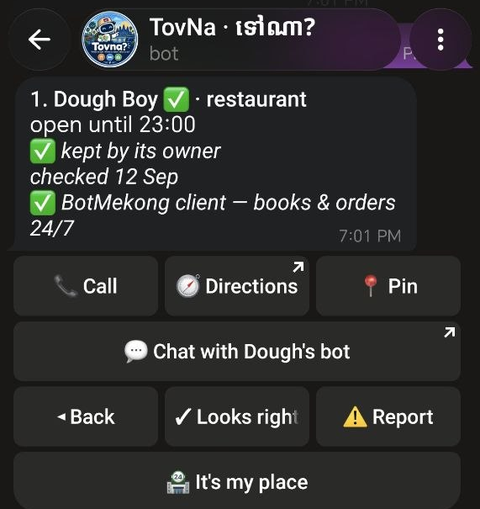 One tap